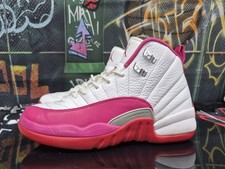 Air Jordan 12 Retro GG White Pink GS Youth Size 6Y 510815-109 Used in Box 2016