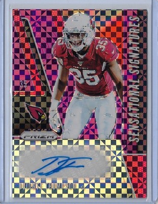 2019 Panini Prizm Sensational Sigs Deionte Thompson #SE-DET Purple Power /49