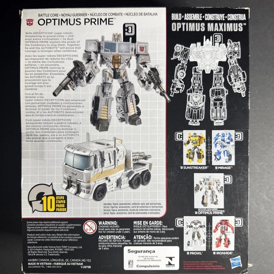 SELLADO TRANSFORMERS COMBINER WARS BATTLE CORE OPTIMUS PRIME MAXIMUS NUEVO EN CAJA Foto 4 de 4