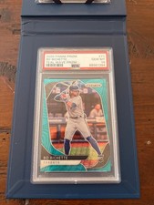 2020 Panini Prizm Bo Bichette #71 Teal Wave Prizm Rookie PSA 9 Blue Jays