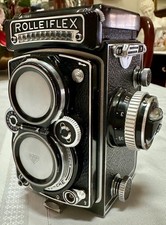 Rolleiflex 3.5 E - Planar lens, lens caps, working meter, Excellent   