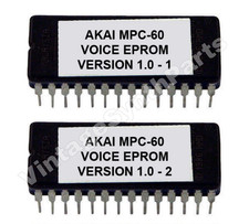 Akai MPC 60 Voice Eproms version 1.0 Sampler Firmware Eprom Rom Chip MPC60