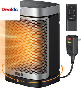Space Heater for Bathroom and Indoor, Portable Heater, 1500W Safe and Quiet PTC