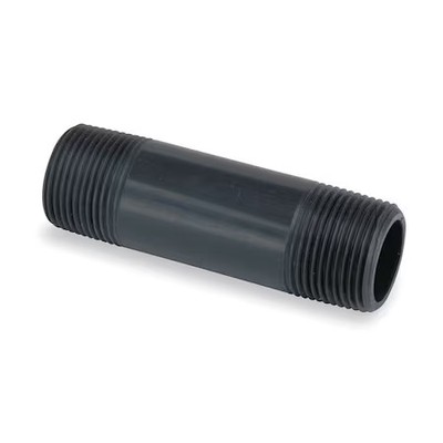 4'' Mnpt X 12'' Tbe Pvc Pipe Nipple Sch 80, 861-429