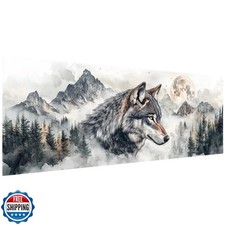 SKRYUIE 5D Large Diamond Painting Kits Wolf - DIY Diamond Art Kits for Adults