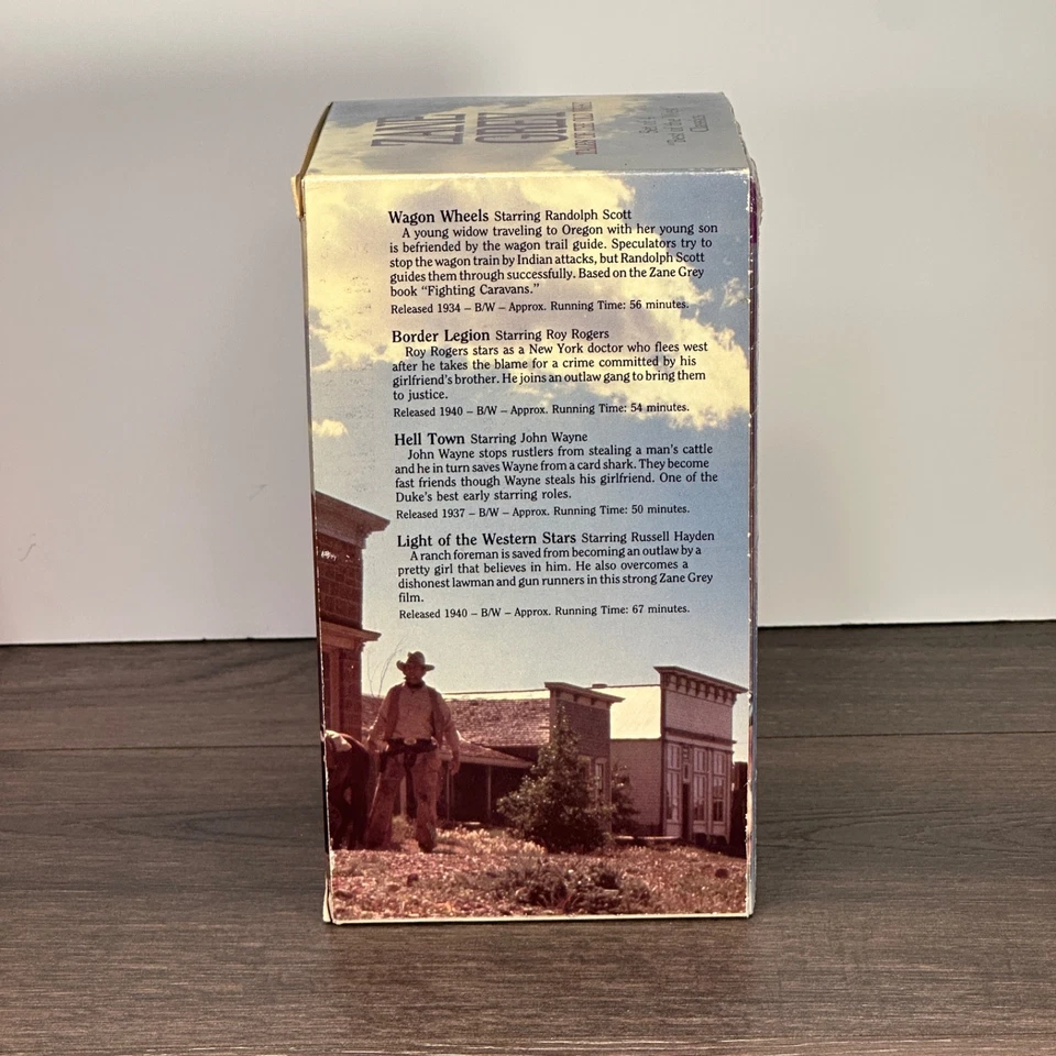 Zane Grey: Tales Of The Old West Set of 4 VHS 1992 John Wayne Roy Rogers Hayden - Image 3 of 4