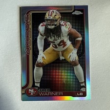 2025 Topps Chrome Fred Warner #268 Lightboard SSP (San Francisco 49ers)