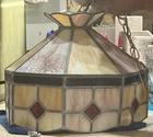 Tiffany Vintage Stained Glass Hanging Light Lamp Ceiling Chandelier