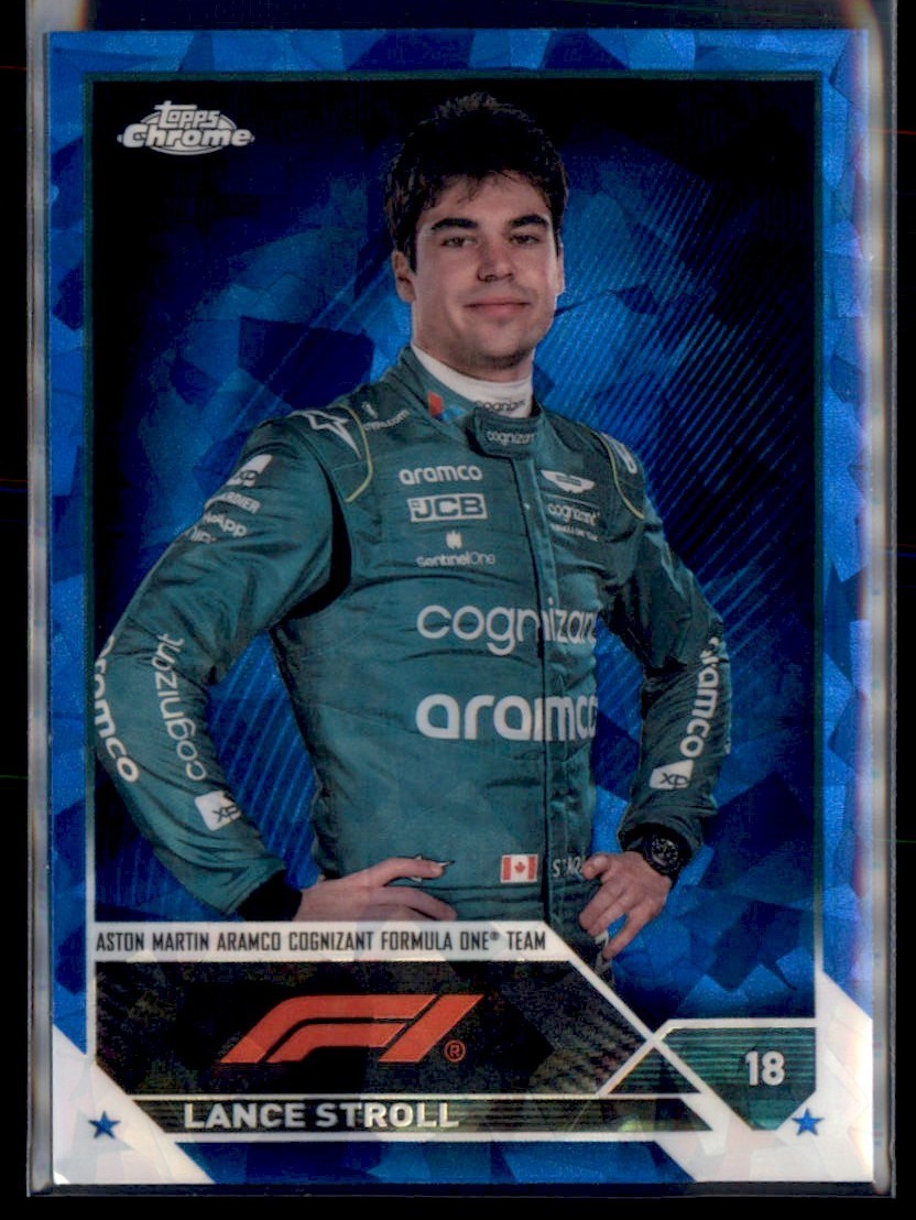LANCE STROLL 2023 TOPPS CHROME F1 SAPPHIRE #43