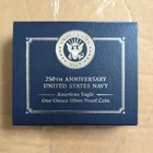 250th Anniversary US Navy American Eagle One Ounce Silver Proof Coin 25npm