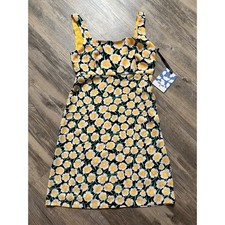 DVF x Target Diane Von Furstenberg Mini Shift Dress Poppy Yellow Black 00