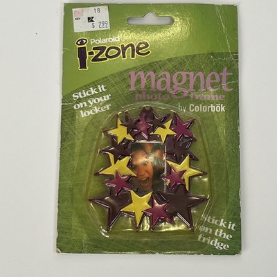 Polaroid i-Zone Magnet Photo Frame Colorbok Stars Purple Yellow Vintage Y2K