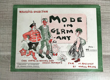 Mode in Germany - Ligue contre le mauvais goût anglo-français Mode satire - 1914