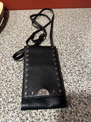 Brighton Black Pebbled Leather Pretty Tough Rox Phone Organizer