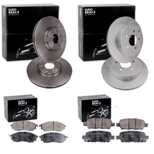 EuroBrake BREMSSCHEIBEN + BELÄGE VORNE + HINTEN passend für NISSAN MURANO Z51