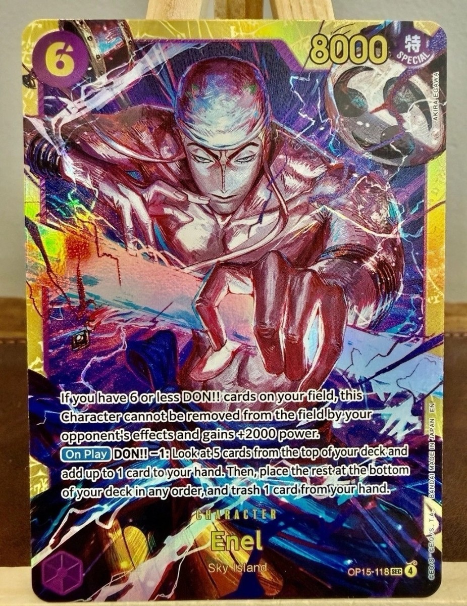 ENEL OP15-118 SEC ALTERNATE ART One Piece TCG Adventure on Kami's