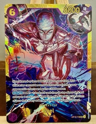 ENEL OP15-118 SEC ALTERNATE ART One Piece TCG Adventure on Kami's