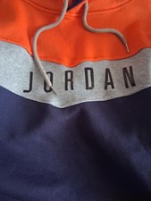 Jordan Mens L Colorblock Pullover Hoodie Draw...