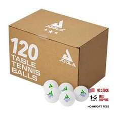 Training 3 Star Table Tennis Balls - 40 mm Regulation Bulk Ping Pong 120 White