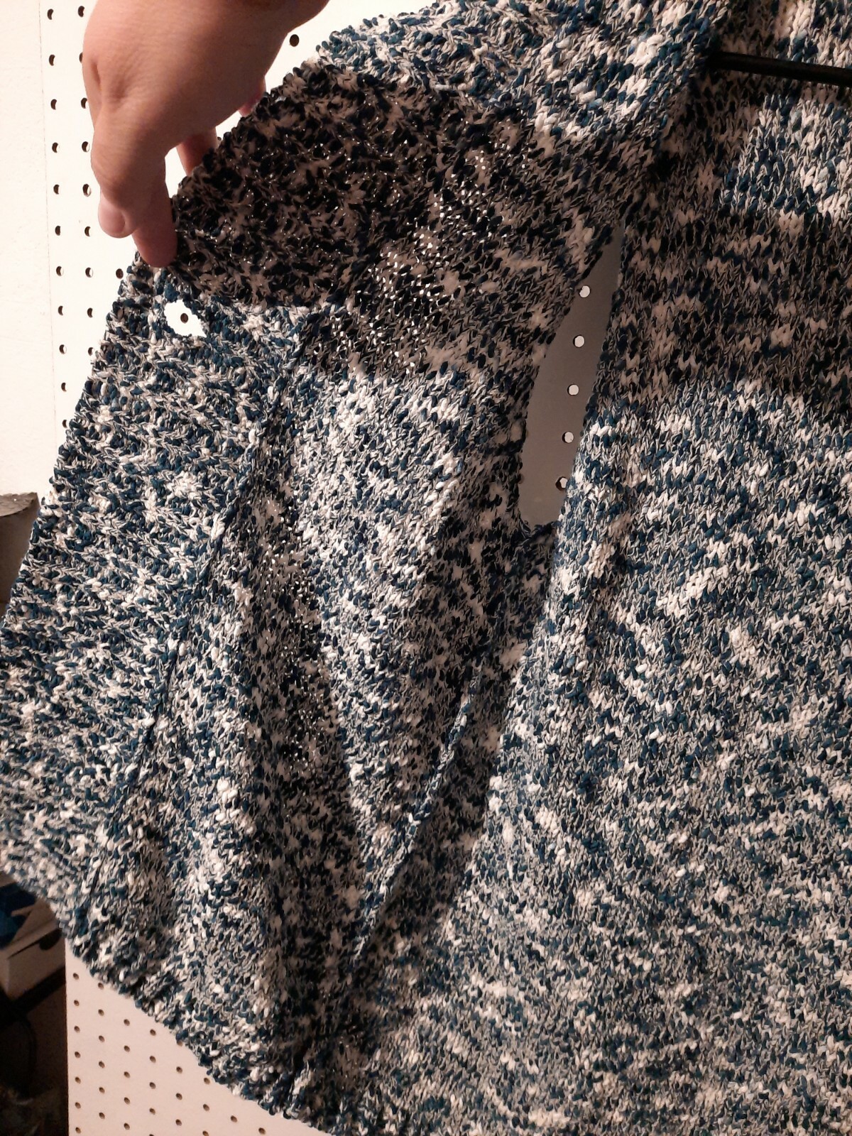 Nomadic Traders Sweater Vest Small Blue White Sin… - image 5