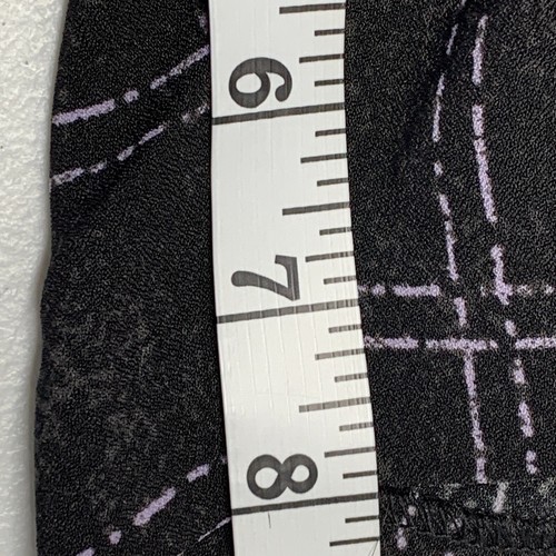 Torrid sz 30 Plus 4X Shorts Black Purple Check Pattern Inseam 8" New NWT - Picture 2 of 10
