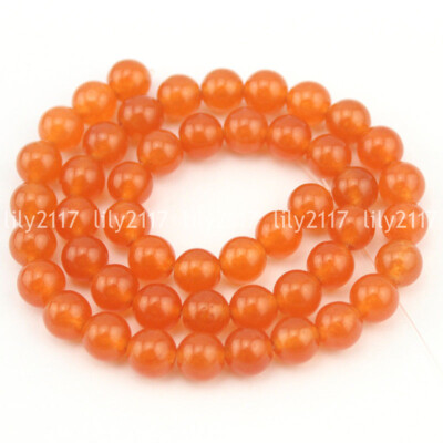 Multicolor Jade Round Gemstone Loose Beads Jewelry Making 15'' 4mm 6mm 8mm