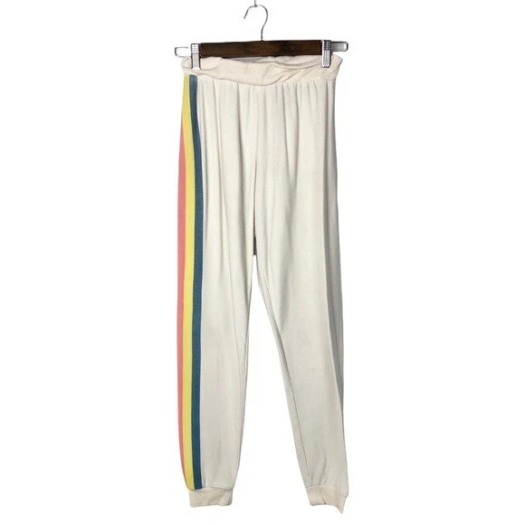 Chaser rainbow stripe sweatpants hot sale