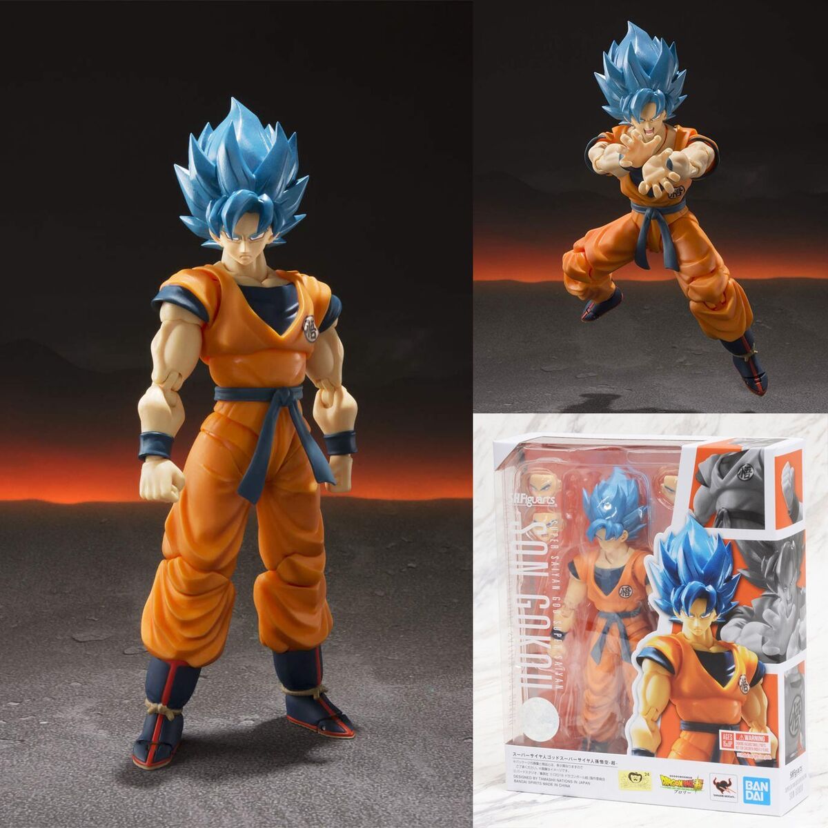 Goku Super Sayajin God Dragon Ball Super Bandai