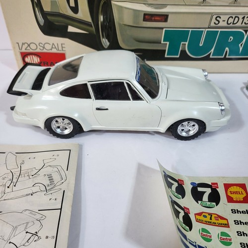 Vintage Porsche Turbo Mini Craft Model Car Kit 1/20 Scale Used READ - Picture 3 of 10