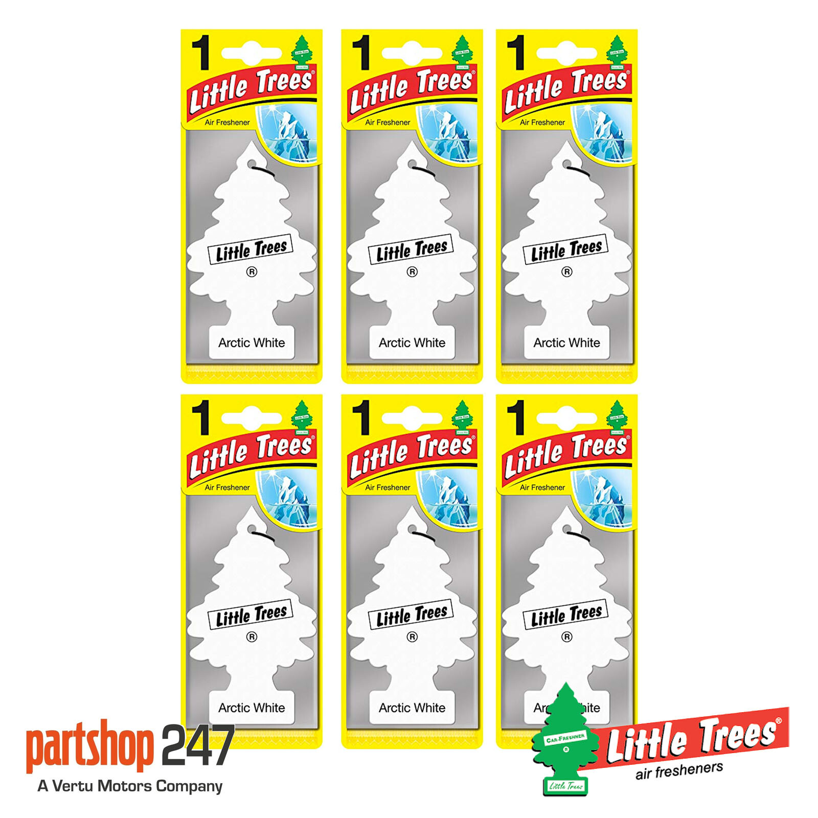 Little Trees Air Freshener Tree MTR0061 Arctic White Fragrance For Car Home Boat Caravan - Single Pack - Image 4