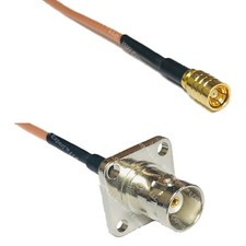 RG316 SMB FEMALE to BNC Flange Female RF Cable Rapid-SHIP LOT