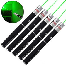 5PCS 9900 Miles 650nm Small AAA Green Laser Pointer Visible Beam Lazer Pen Mini