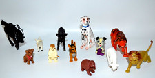Mixed Lot of 12 Vintage Animal Figures Dog Horse Tiger Cow Monkey Dog Lion Etc