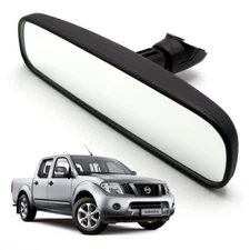 Interior Inside Rear View Mirror Black For Nissan Frontier Navara D40 2005 2014