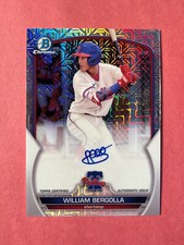 William Bergolla 2023 Bowman Chrome Auto BCMA-WB Mojo Refractor WHITE SOX