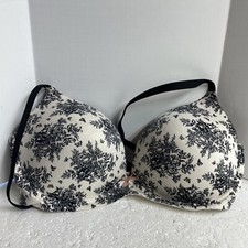 Victoria Secrets Bra 36 DD NO Underwire Adjustable Straps Floral