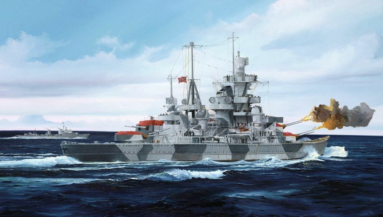 Trumpeter 05776 - 1:700 German Cruiser Admiral Hipper 1941 - New