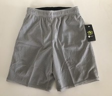 ATHLETIC WORKS Boys Mesh Lined Pull On Shorts Size Small 6-7 Yrs Side Pockets