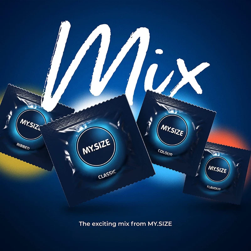 My Size Large condoms 69mm Mixed Pack * XL XXL King Magnum Wider * BOX of 28 - Image 2 of 4