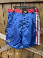 RARE Vintage Mens Blue Local Motion Hawaiian Retro Surf Board Shorts 32/33