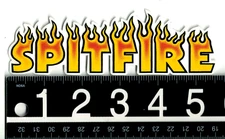 Spitfire Wheels Flashfire Sticker 5.5 in x 1.75 in Multicolor Skateboard Decal