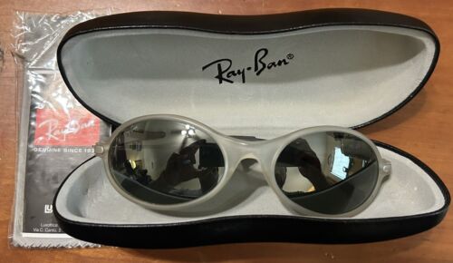 Ray Ban Orbs RARE B&L W2390 Orbs Translucent Mirrored Oval Sunglasses - Picture 2 of 17