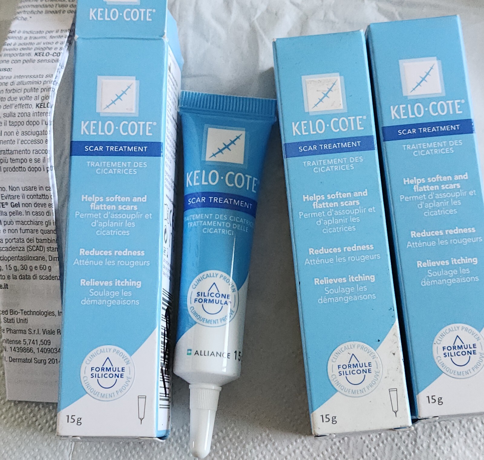 Kelo Cote Itch Relief Soften Silicone Scar Treatment Gel 15g 100% Genuine X1