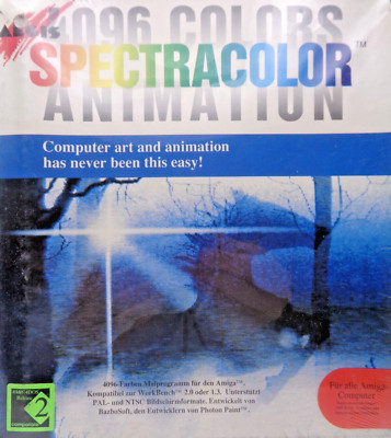 COMMODORE AMIGA -- SPECTRACOLOR 4096 COLORS ANIMATION (AEGIS) #NOS #SEALED