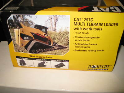 ミニカー CAT 297C Multi Terrain Loader 1:32 1.32 CAT CATERPILLAR 297C MULTI TERRAIN LOADER WITH WORK TOOLS