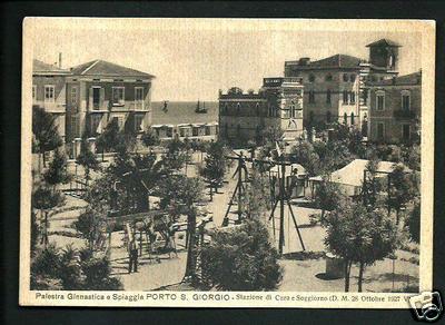 Porto San Giorgio (Fermo) - postcard travelled in 1936 to Ortisei