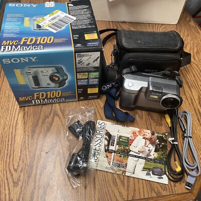 Sony Mavica MVC-FD100 1.2MP Digital Camera - In Original Box With Charger 