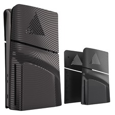 Replacement Panel for PS5 Slim Console Disc Edition, Vented Case, Textured Cover