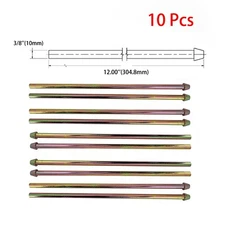 10Pcs Straight Wire Universal Exhaust Hanger 3/8'' Zinc Plated Mild Steel