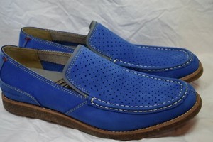 hush puppies blue loafers